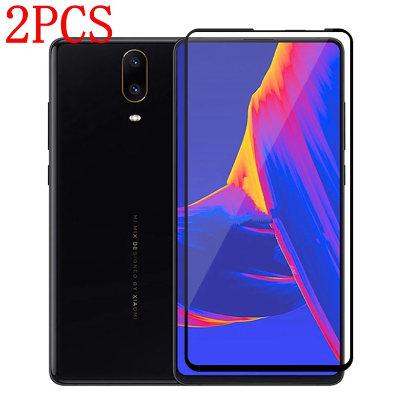Закаленное стекло с полным покрытием для Xiaomi Mi Mix 3 2 шт. защитная пленка экрана Mix3 |