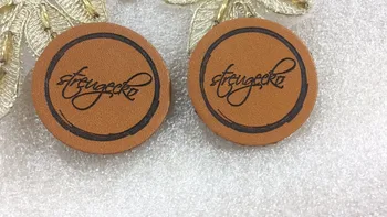 

500pcs/lot Custom made Leather Label ,Garment Labels ,PU patch ,Leather patches , Main label for Clothes Jeans Bags