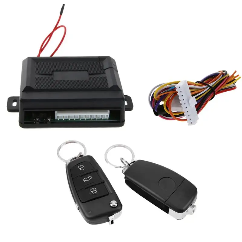 

VODOOL Universal 12V Car Auto Remote Central Kit Door Lock Keyless Entry System with Remote Controllers Alarm Systems