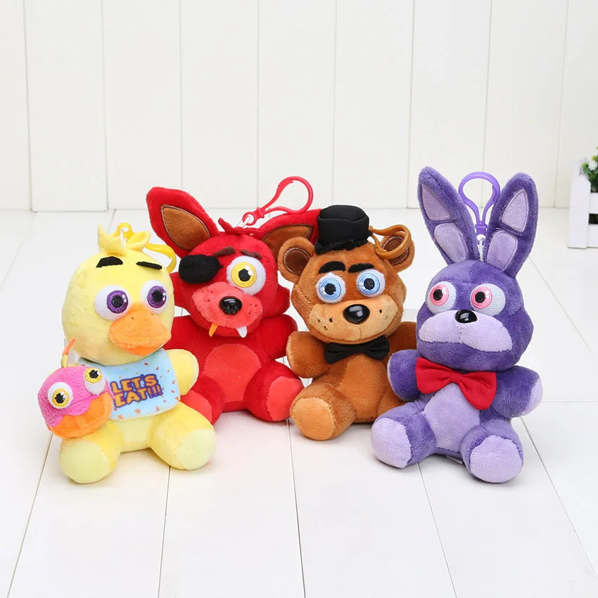 Кулон FNAF в наличии пять ночей у Фредди лиса мишка плюшевые куклы которым дети