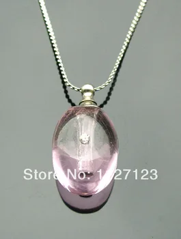 

25pcs/lot pink water drop Rice vials pendants rice vial pendant perfume empty glass bottle glass spray perfume bottle1..