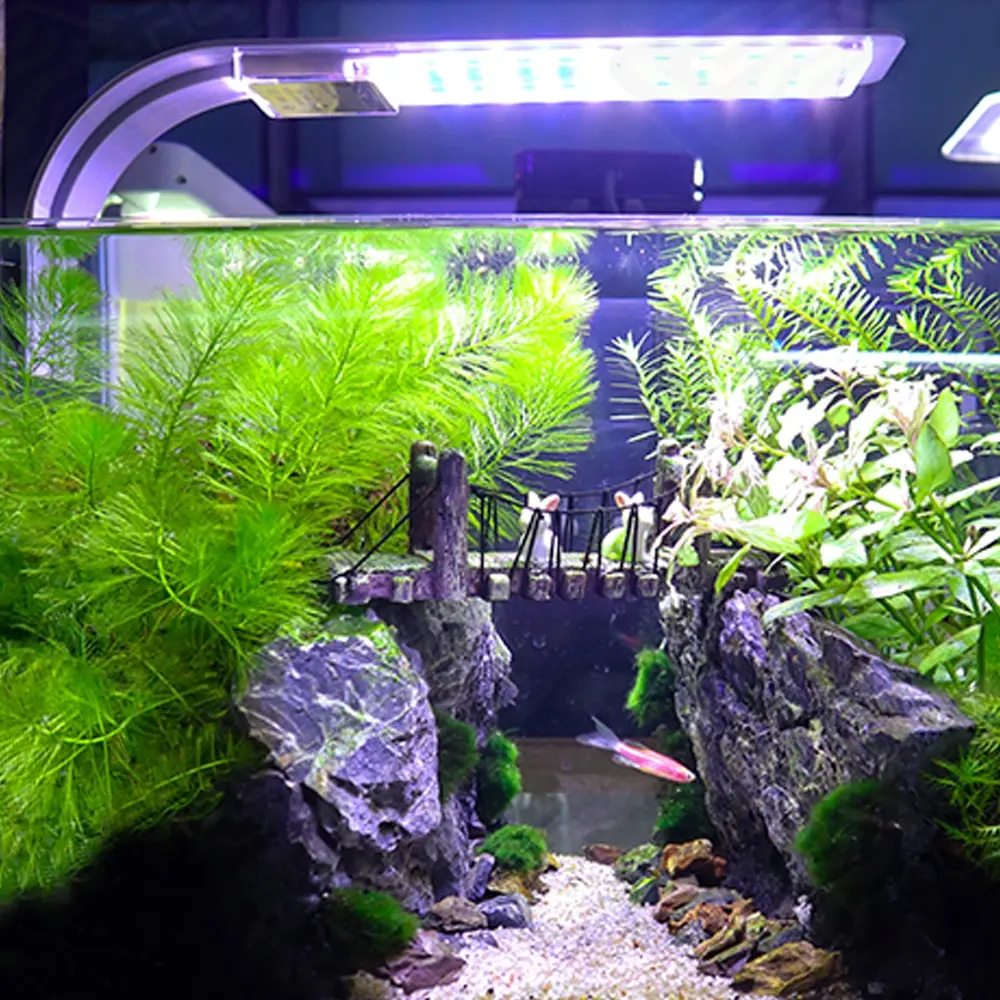 

15W Ultra-thin Aquarium Fish Tank LED Light with 40pcs LEDs Ultra Bright Clip-on Lighting Lamp for Aquarium Fish Tank