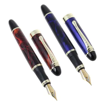 

X450 Luxury Men's Fountain Pen Business Student 0.5mm Extra Fine Nib Calligraphy Office Supply Writing Tool High Quality Metal