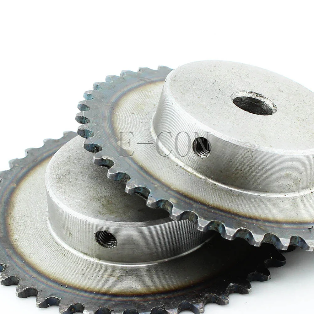 1pcs 15mm Bore 40 Teeth 40T Metal Pilot Motor Gear Roller Chain Drive Sprocket