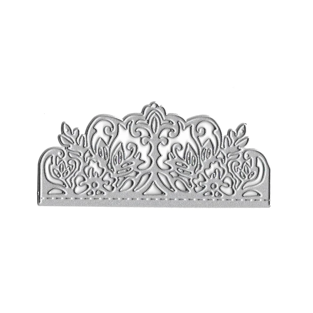 

9.9x4.5cm Lace Edge Metal Cutting Dies Stencils DIY for Scrapbooking Paper Card Craft Etched Embossing die cuts 2019 New