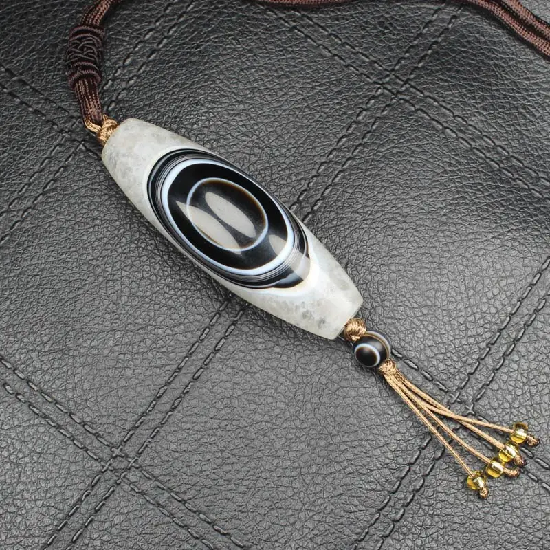 

Natural Crystal and Dzi Eye ,Agates ,Hand Made Agates Necklace ,for woman and men
