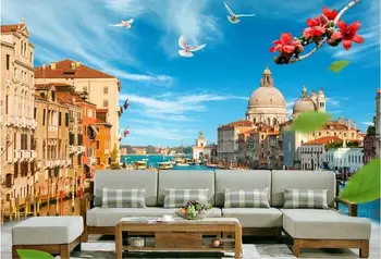 

3d room wallpaper custom mural non-woven wall sticker Venice water city scenery painting photo wallpaper for walls 3d