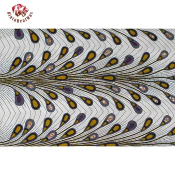 

African Print Fabric BintaReal bintarealwax Fabric Ankara African Batik cotton Breathable Cotton Green Dot Fabric 24fs1262