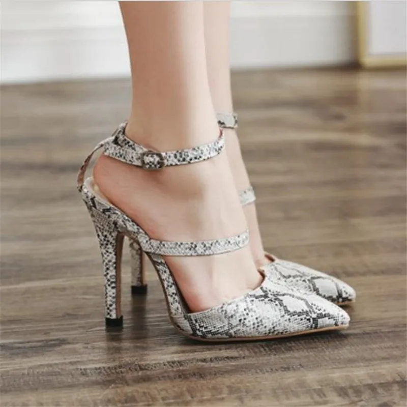

2019 Summer Women Pumps High Heels Leopard Shoes Office Lady Pointed Toe Women sandals S-252