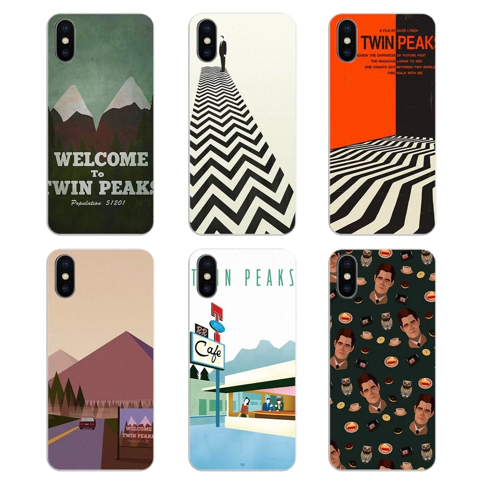 Welcome To Twin Peaks Red Sheriff Department Silicone Phone Skin Case For Apple iPhone 4 4S 5 5S 5C SE 6 6S 7 8 X XR XS Plus MAX |