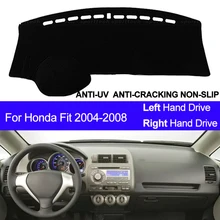 Крышка приборной панели автомобиля тире коврик для Honda Fit 2004 2005 2006 2007 2008 приборной коврик ковер приборная панель Крышка солнцезащитный тент для автомобиля для укладки волос
