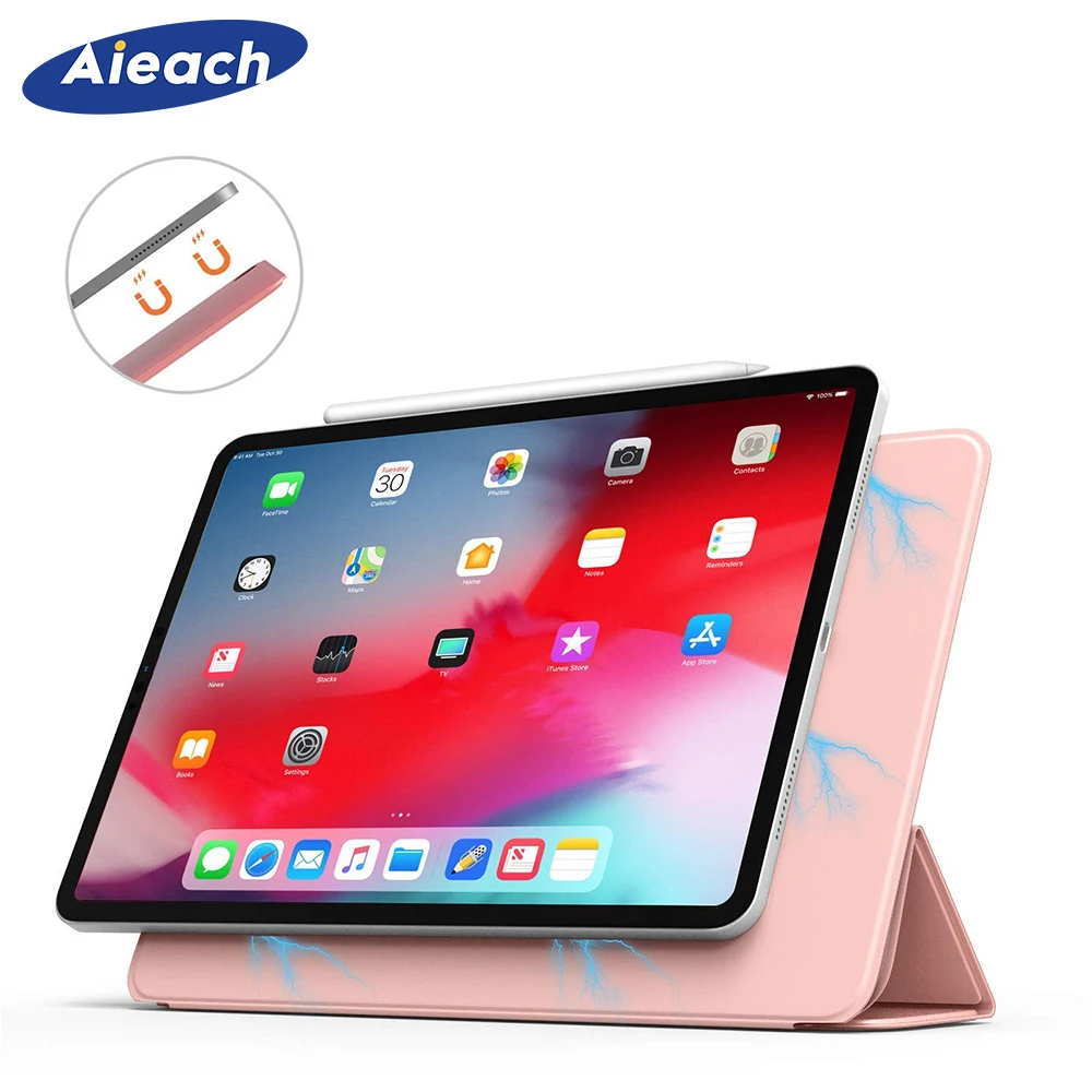 

Smart Folio Case For iPad Pro 11 2018 Ultra Slim Original Official 1:1 Magnetic Cover With Back Case For New iPad Pro 12.9 Funda