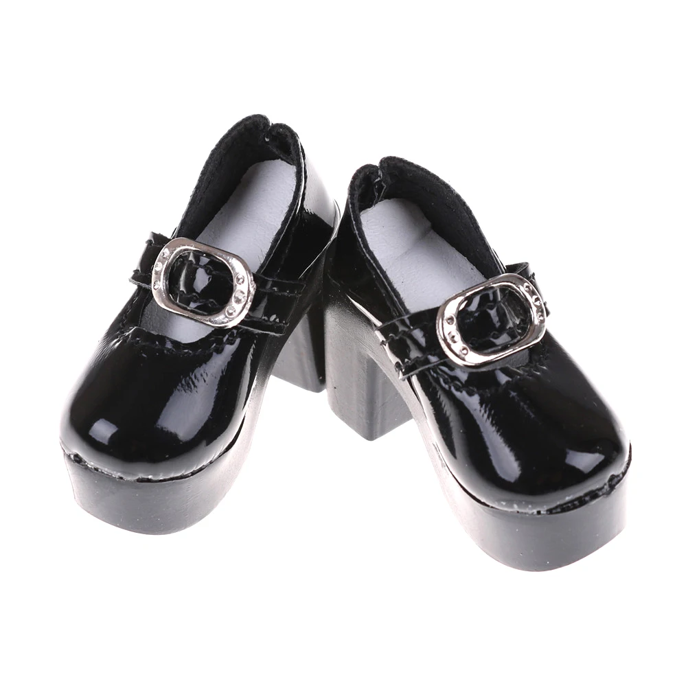 Aliexpress.com : Buy 1pair Black PU Leather 1/4 Doll Shoes for 50cm BJD ...