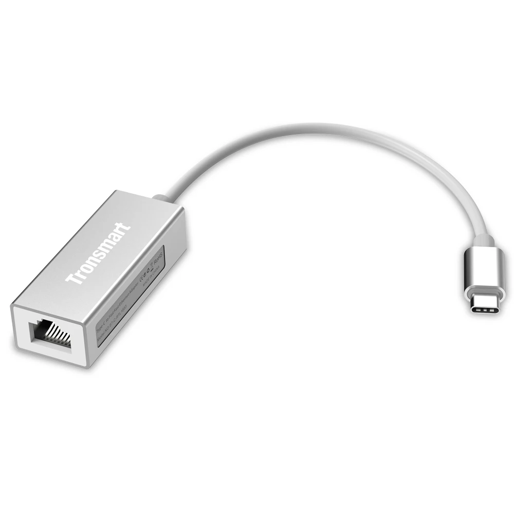 Tronsmart CTL01 Тип C Male к RJ45 адаптер USB-C Трансвертер Быстрый gigabit для локальной сети Тип-C, Windows, Mac, Google Chrome OS