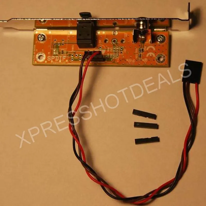 

SPDIF Optical and RCA Out Plate Cable Bracket for PC Motherboard