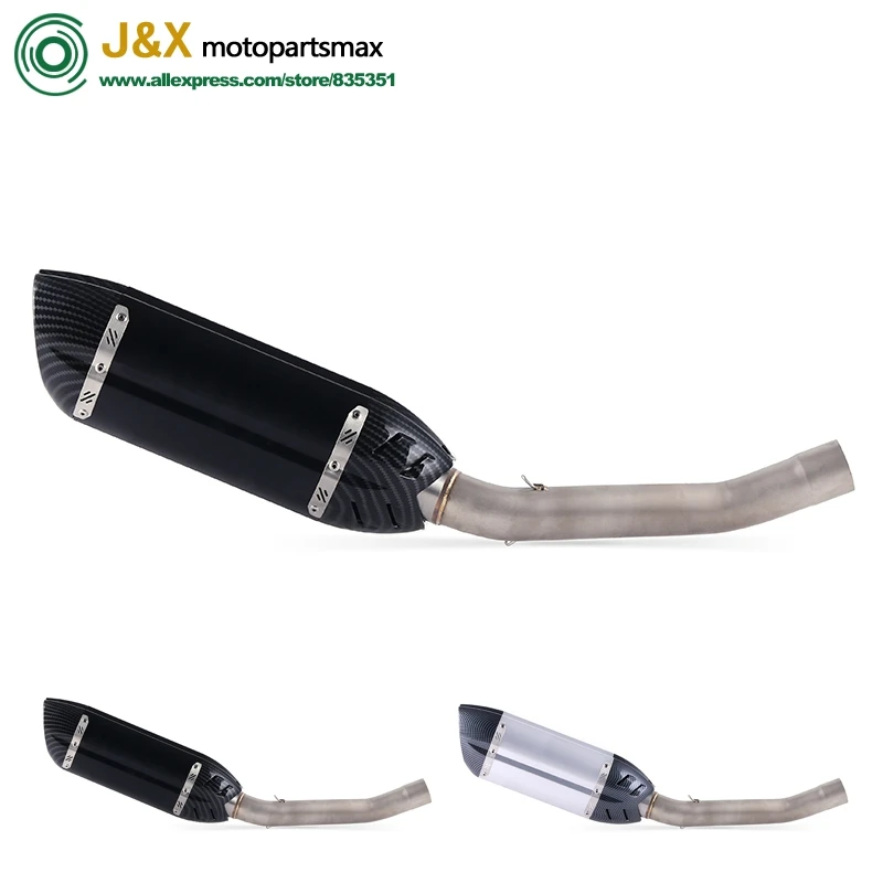 Full System Slip On For kawasaki Z750 Z 750 Motorcycle Exhaust Muffler