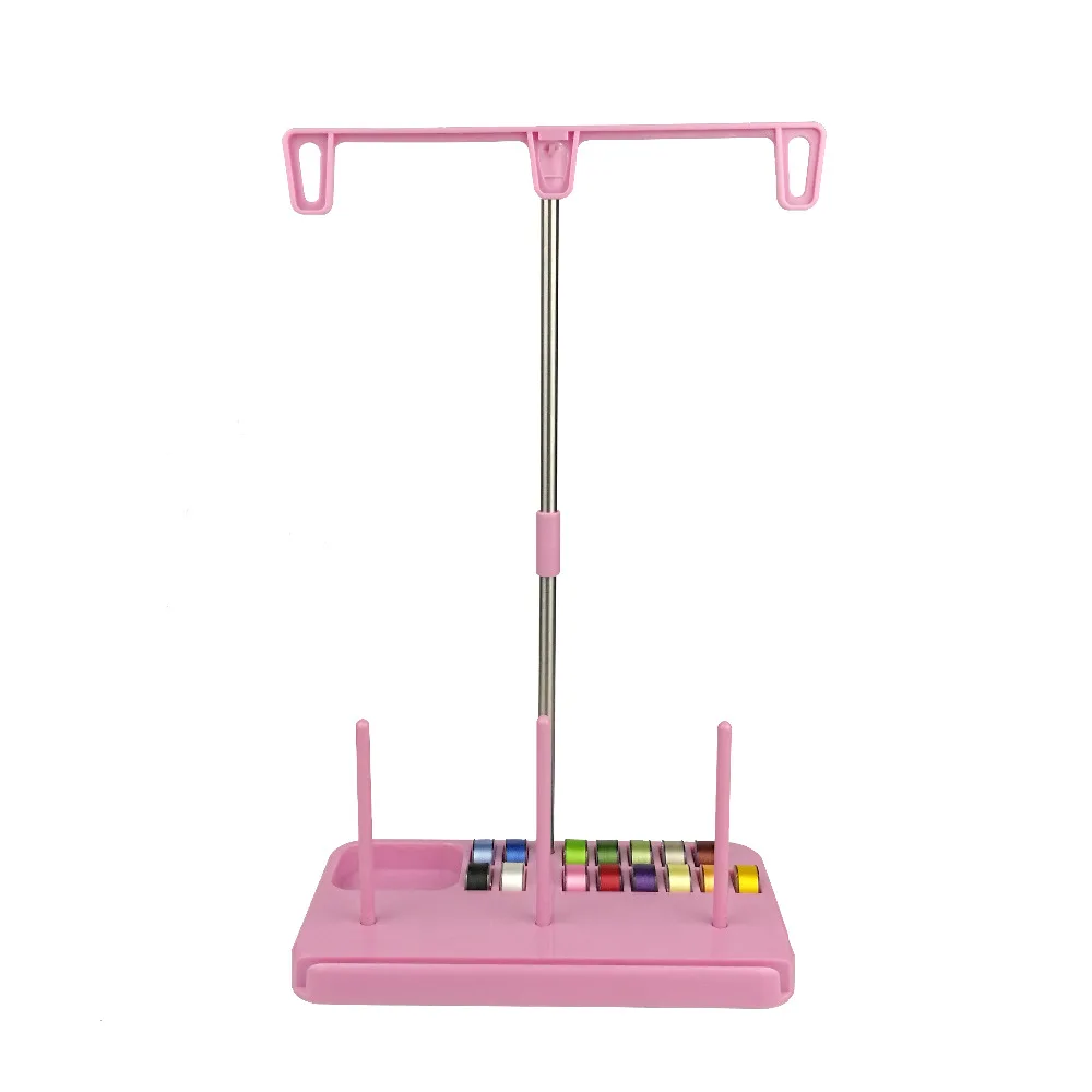 Goedkoop Simthread Plastic Verstelbare 3 Borduurwerk Draad Spoelen Houder Stand met Kleurrijke Type Een Klossen Draad voor Thuis SewingMachine