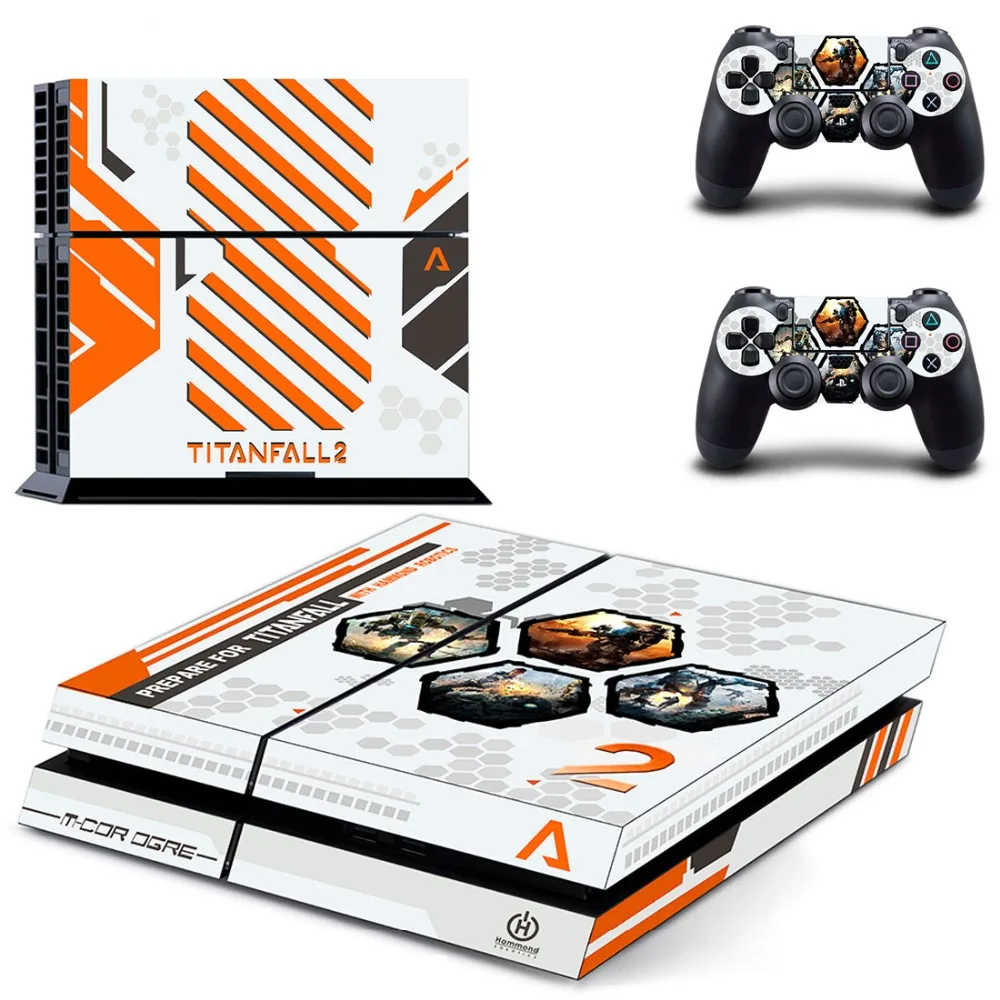 Игра Titanfall 2 PS4 наклейка на кожу Виниловая для Playstation 4 консоль и контроллера
