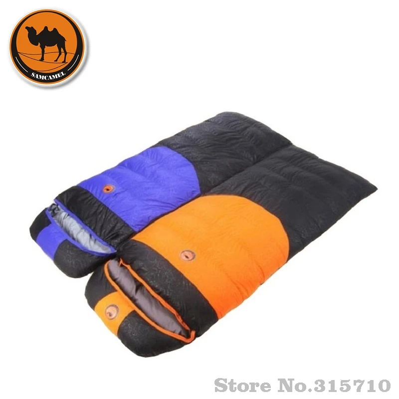 

Camcel filling 800g/1000g/1200g ultralight camping sleeping bag envelope white duck down sleeping bag compression sleeping bag