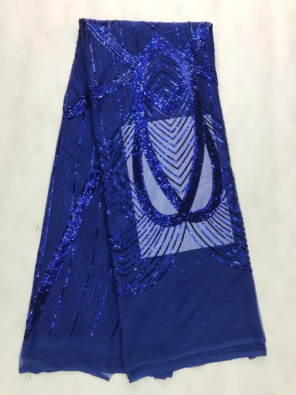 

2019 New Amazing sequins lace fabric Nigerian fabric high quality african tulle lace Sequins fabric for Wedding Dresses NX769s