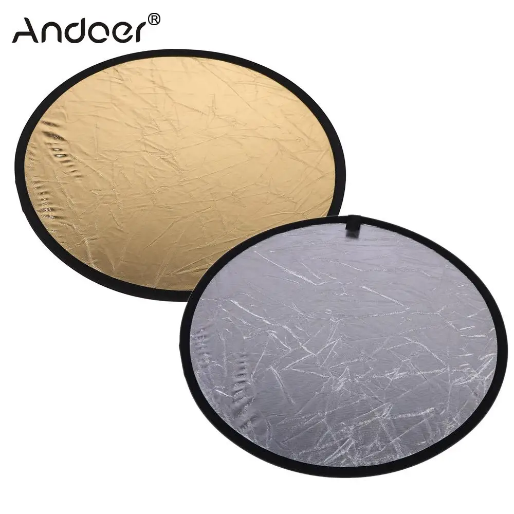 23.6"/60cm Handhold Multi Collapsible Portable Disc Light Reflector for