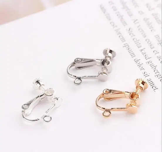

20pcs U-shaped ear clip painless spiral ear clip There harness ring for jewelry making earrings fashion DIY jewelry Accessories