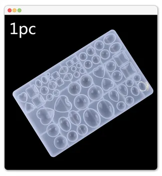 

NEW Transparent Resin Molds For DIY Jewelry Multi Styles UV Liquid Silicone Combination Necklace Pedant Making