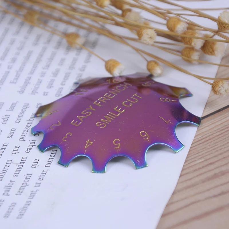 Легкий Французский инструмент для ногтей с кромкой, трафарет для ногтей, триммер для кромок, многоразмерный набор инструментов для маникюра и дизайна ногтей