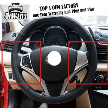 

Chrome Steering Wheel Protection Circle Sequins Cover Sticker For Toyota Vios Yaris L 2014-2017 steering wheel trim Accessories