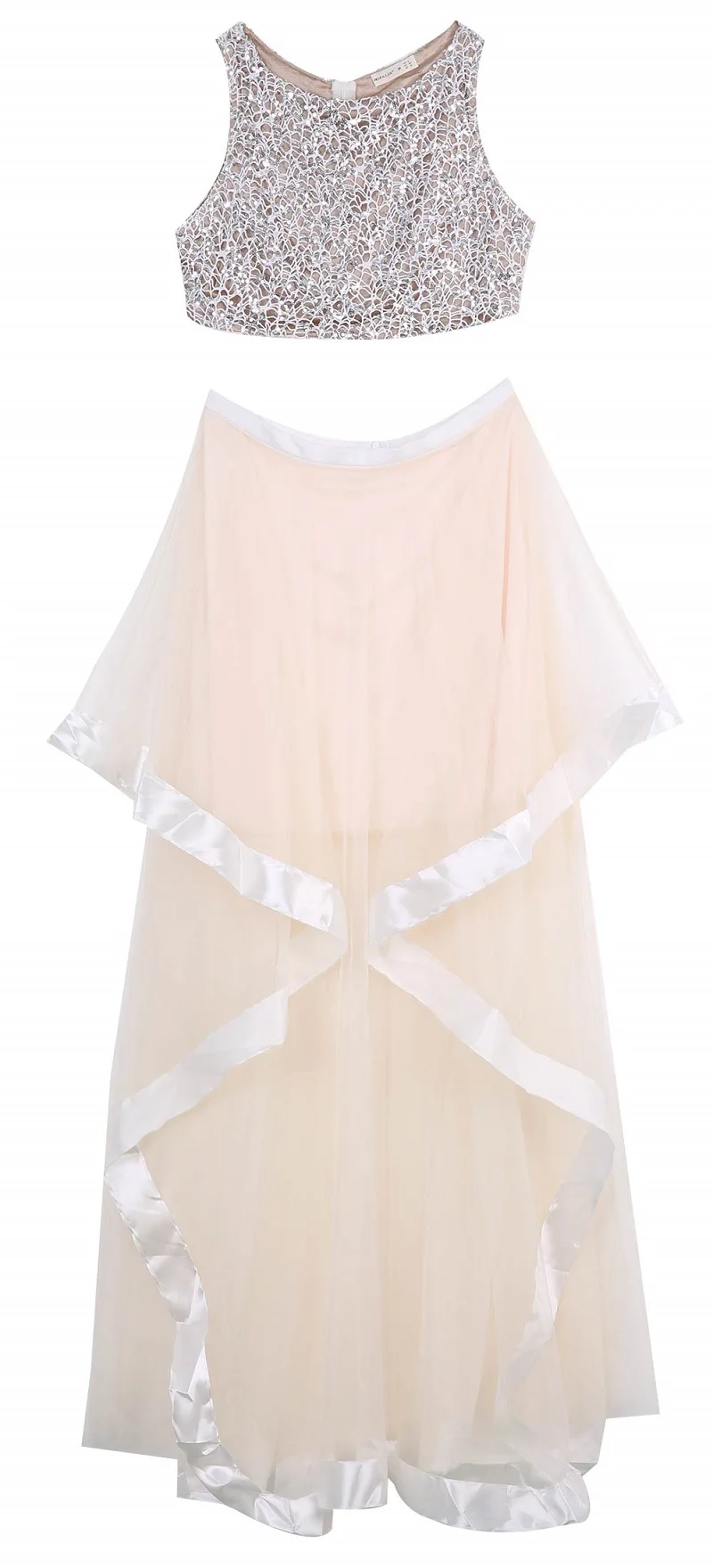 Вечернее платье SML Размер шампанского из двух частей платья на заказ выпускные женские длинные