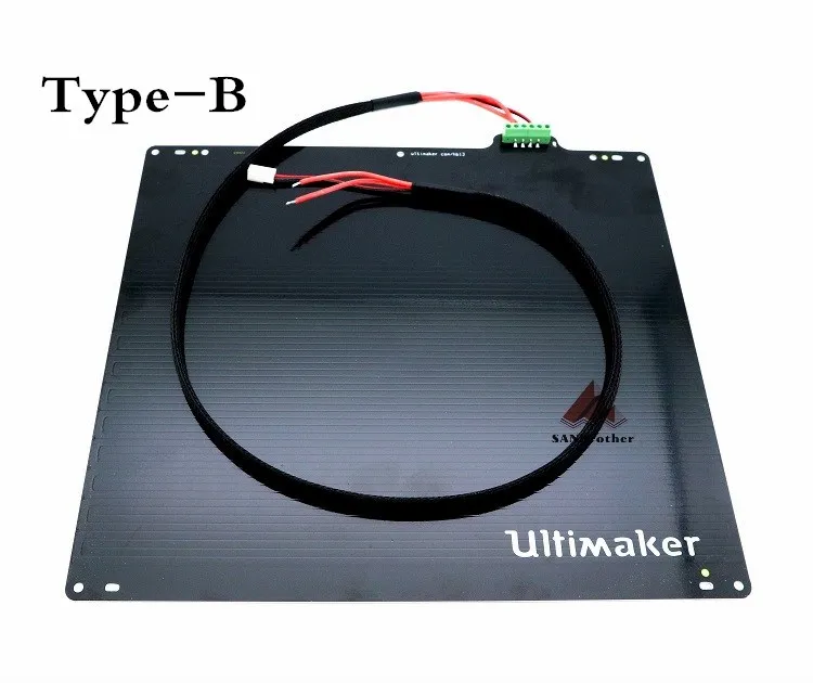 Ultimaker2 UM2+ кровать с подогревом 24V пластина из алюминиевого сплава печать стол для 3d принтера