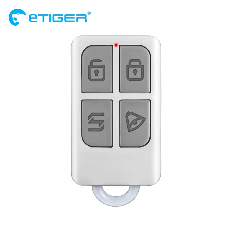 eTiger ES-531 Etiger S4 / S3b / V2 가정 경보망을위한 휴대용 원격 제어 4 개의 단추