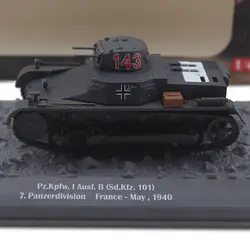 1/43 Германия pz. kpfw. i Ausf. B Sd. kfz.101 бак сплав для модели готовой модели продукта