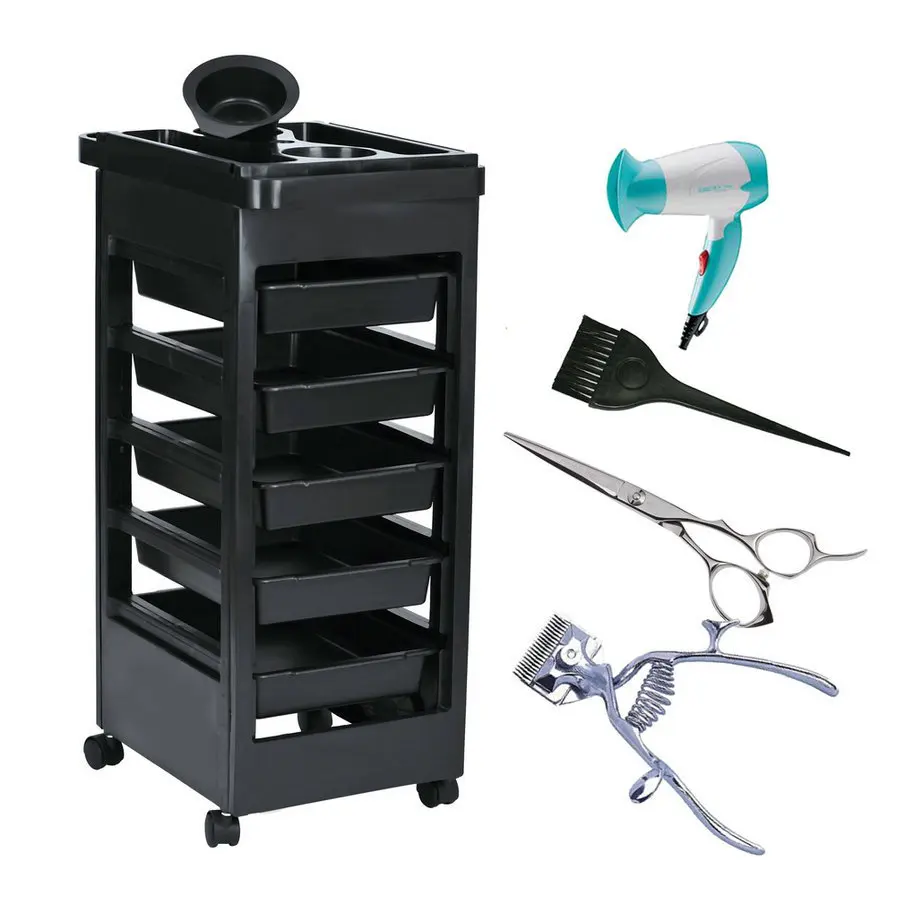 Image New Drop Shipping 2016 Beauty Salon Trolley Station Equipment Rolling Storage Removable Tray Cart Quality