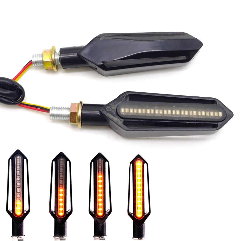 

Universal 12V Motorcycle turn signal lights clignotant moto led Amber Indcator FOR kawasaki zzr 400 triumph moto honda rebel