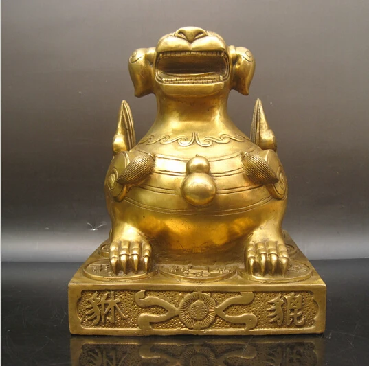 

B0601 421wholesale bronze factory Copper crafts Auspicious Large copper pi xiu decoration lucky statue