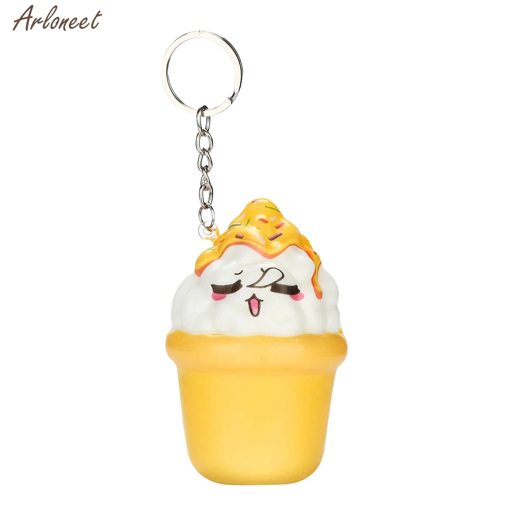 Мягкие игрушки Kawaii Мороженое медленно поднимающийся крем душистый брелок снятие стресса игрушки против стресса успокаивающий 27