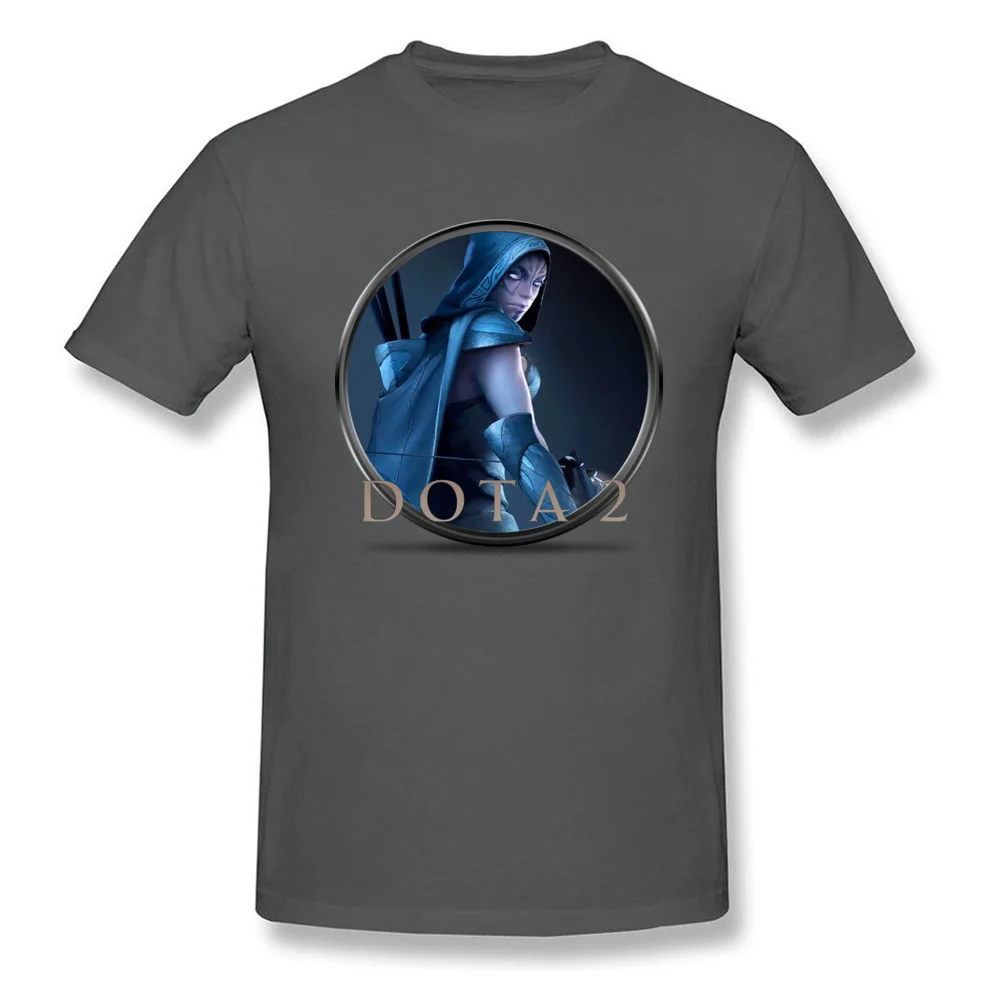 Fashion Dota 2-2 Printed On Top T-shirts O Neck 100% Cotton Man Tops T Shirt Short Sleeve Lovers Day Printed On Tshirts Dota 2-2 carbon