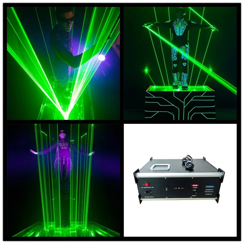 3W Green Laser Stage Light Laserman Show Equipment Machine Laser Man