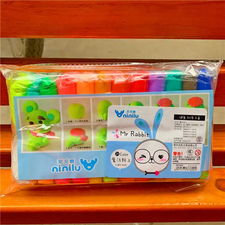 

Ultra-light clay 24 colors Children's handmade diy toy color clay Plasticine safe non-toxic puzzle clay