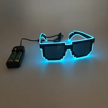 

Light Up Show Sunglasses Unnisex Halloween Gifts Fashion Sound Activated Switch El Glasses Flashing Sunglasses For Party