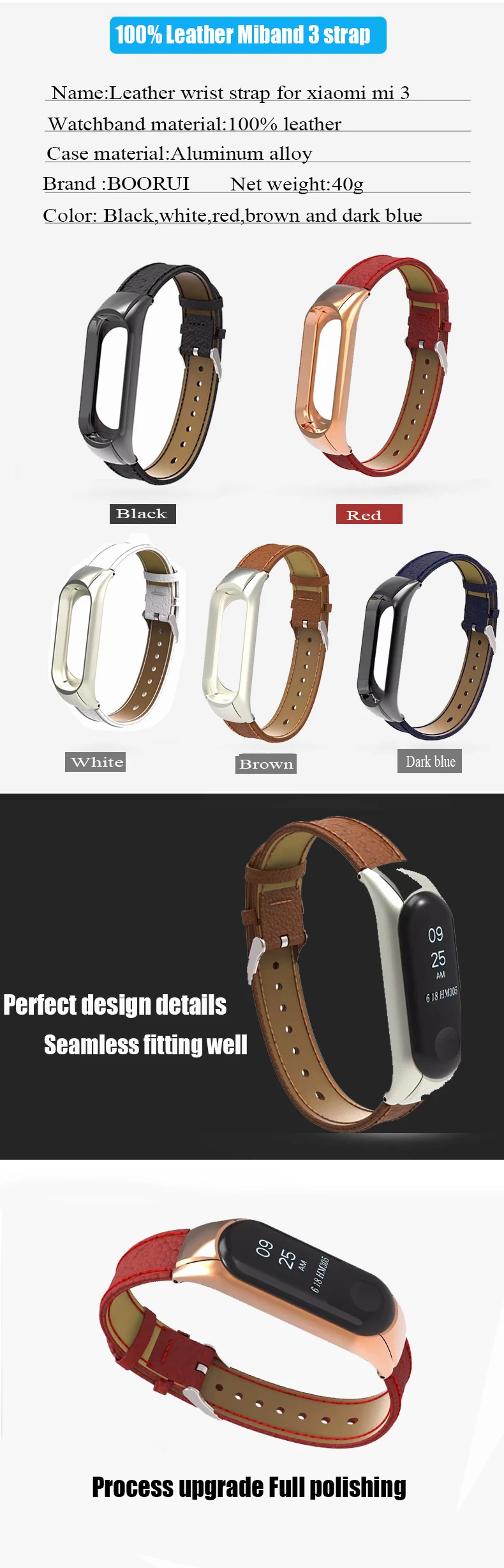 xiaomi mi band 3 straps