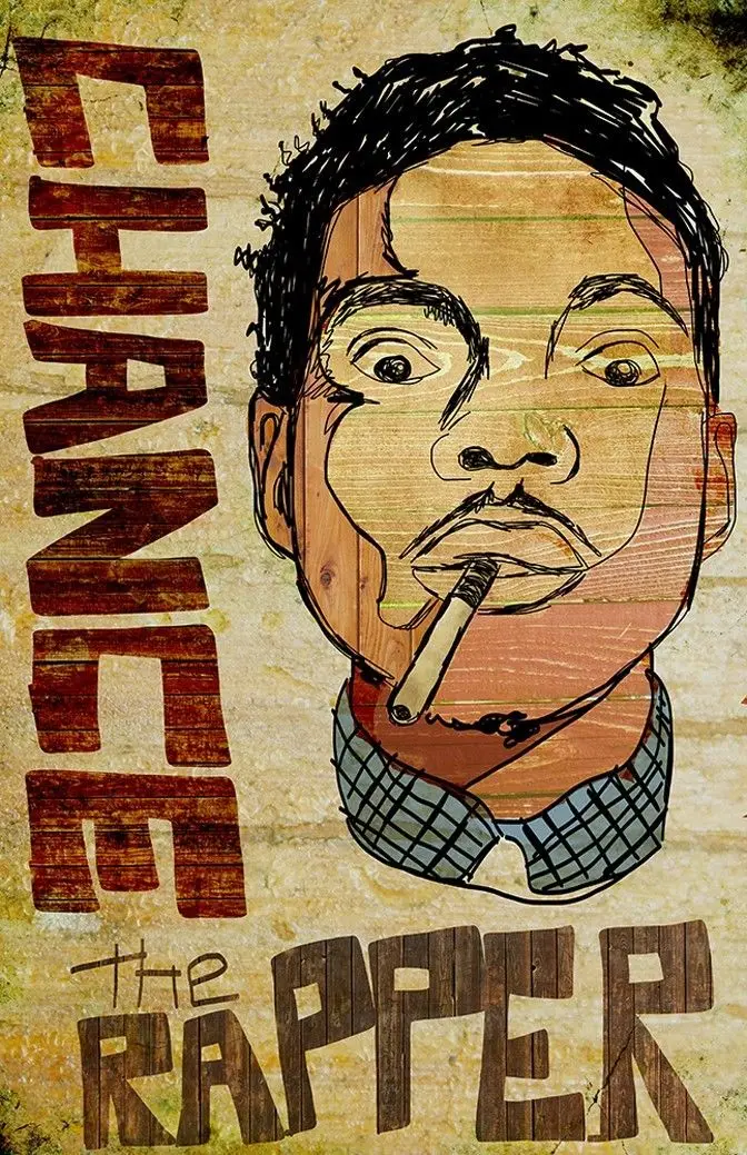 Home Decor Chance the Rapper Acid Rap-Silk Art Poster Wall Sicker Decoration Gift