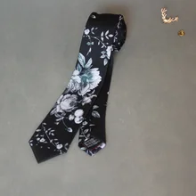 Mantieqingway Бренд Цветочный мужской галстук черные галстуки для мужчин 6 см обтягивающий галстук полиэстер женские шарфы Свадебная вечеринка Gravata подарки