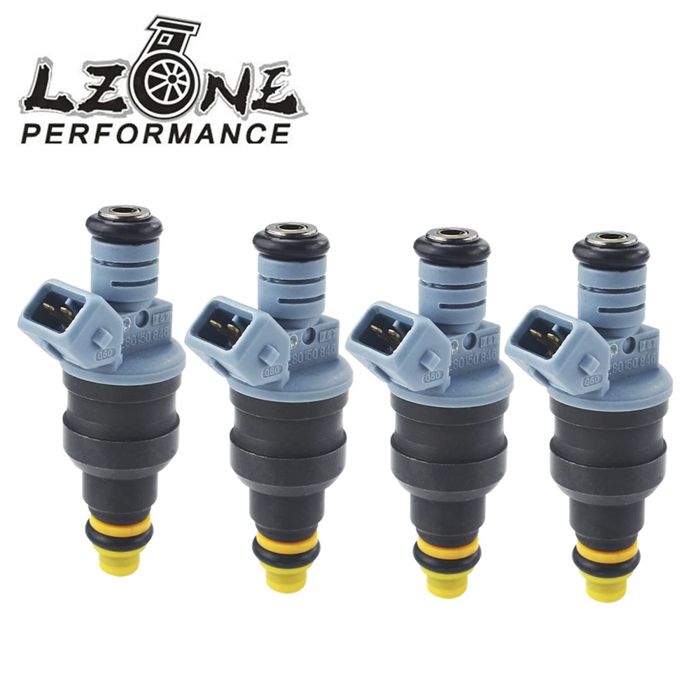 

LZONE - 4pcs High performance 1600cc/min Fuel Injector EV1 Connector 0280150846/0280150842 for Mazda RX7 JR4444-4