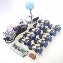 New Arcade DIY Bundle Kits Parts USB Encoder To PC LED 4/8 Way Joystick + 10x LED Push Buttons For MAME Multicade & Video Games