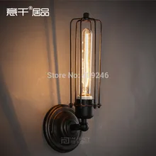 Лофт ретро винтажный промышленный T185 Железный арт черный с ржавчины Эдисона настенный светильник(включая лампу) для кафе барный зал прикроватная Спальня