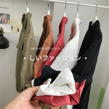 

2019 Autumn New Korean Version Of The Male Birthday Is Solid ColorLong-sleevedLapel CollegeStyleLiterary Wild Loose Casual Shirt