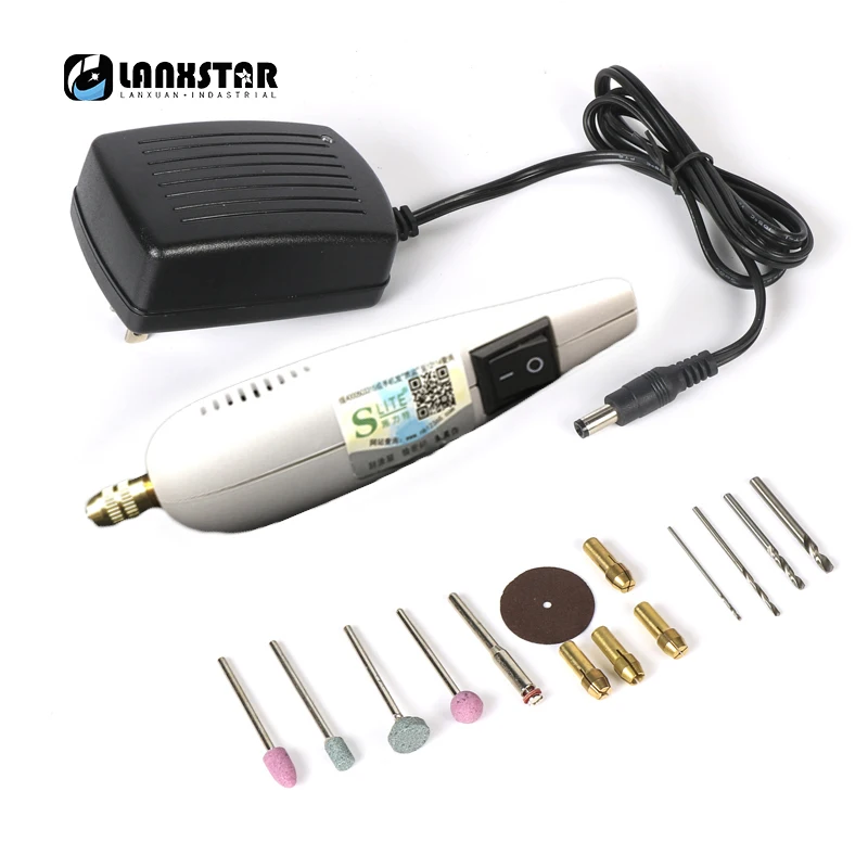 

Practical New Mini Electric Drill set with Tool Box Grinder Kit Minature Engraving PCB Press Nail Manicure Electric Grinders