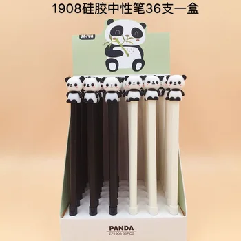 

New arrival Popular styles Korean version panda animals silicone gel pens 36pcs/lot